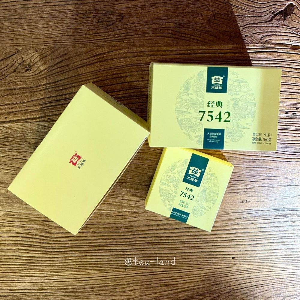 @tea-land益经典7542净益经典7542大益茶普洱茶生茶净含量:750克